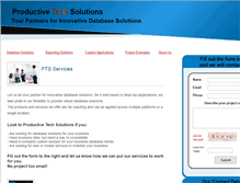 Tablet Screenshot of productivetechsolutions.com